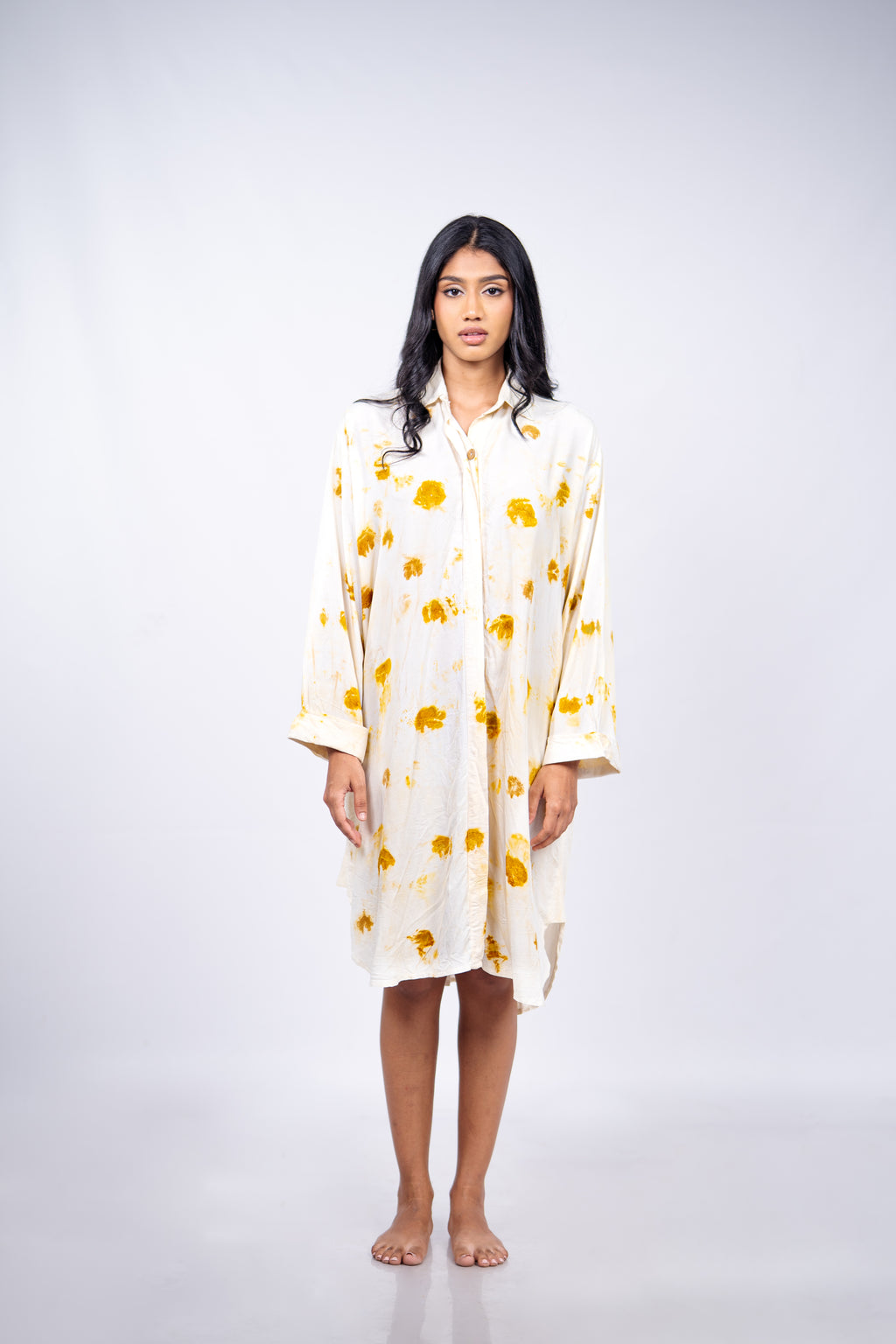 Earth bloom shirt dress