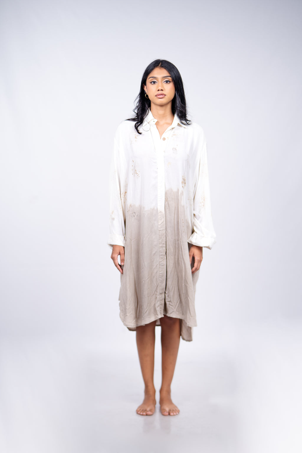 Earth bloom shirt dress