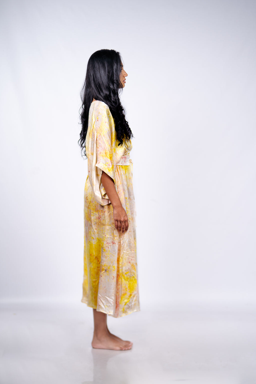 Nature's embrace kimono dress