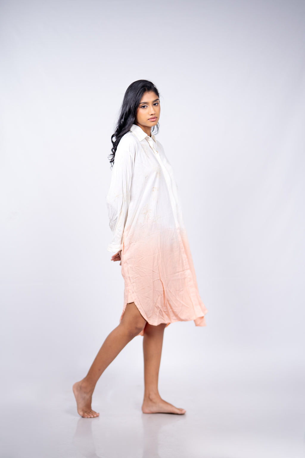 Earth bloom shirt dress