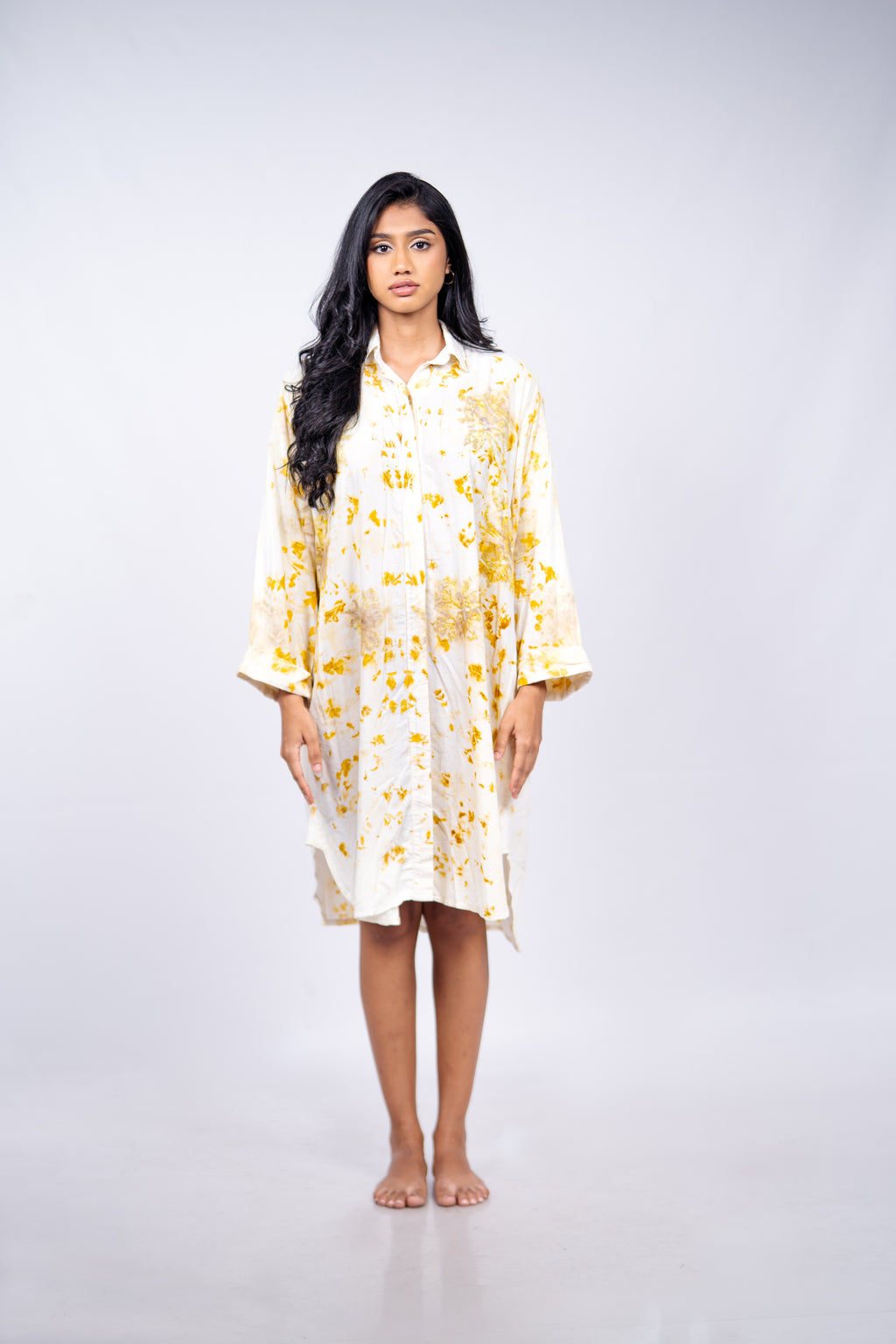 Earth bloom shirt dress