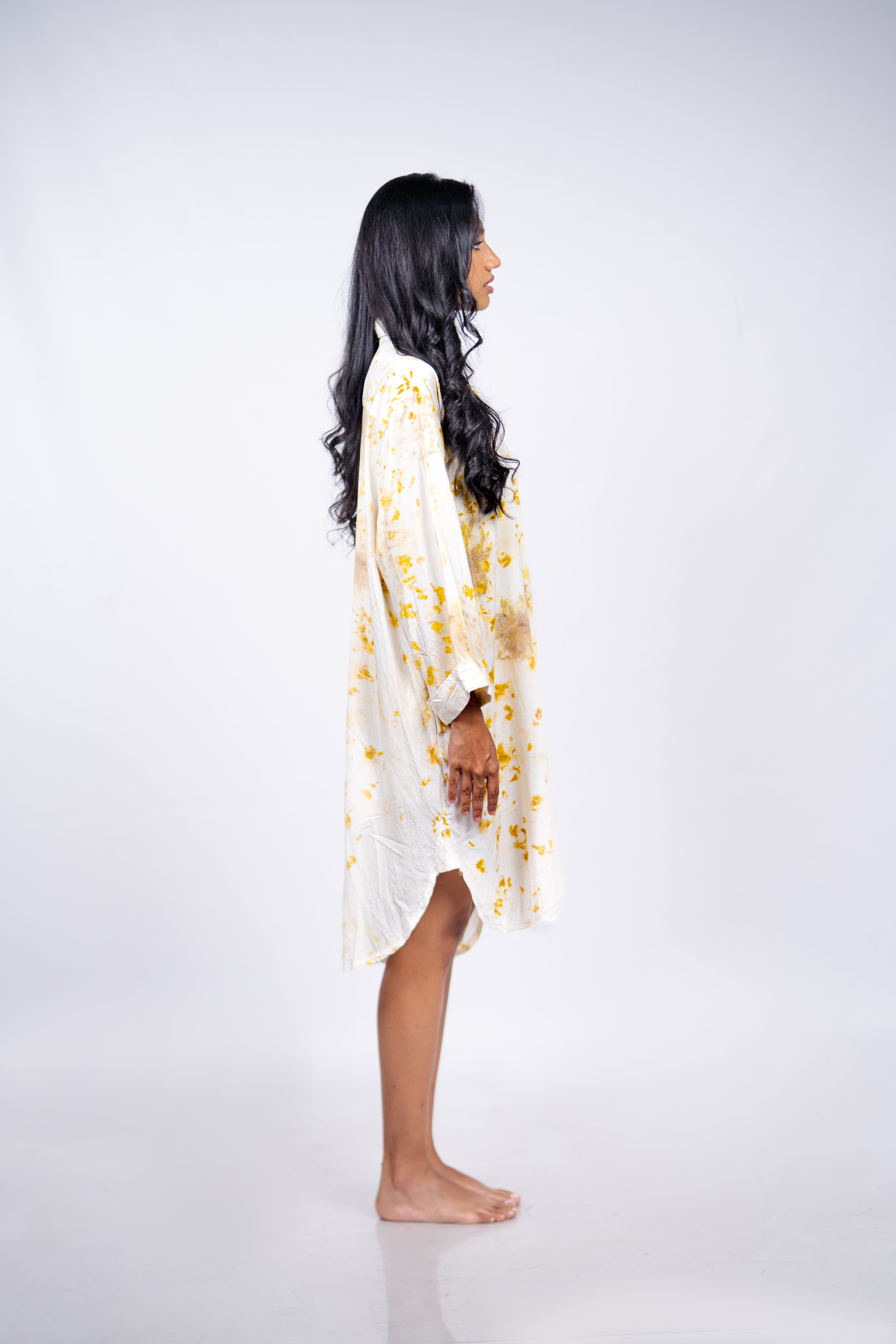 Earth bloom shirt dress